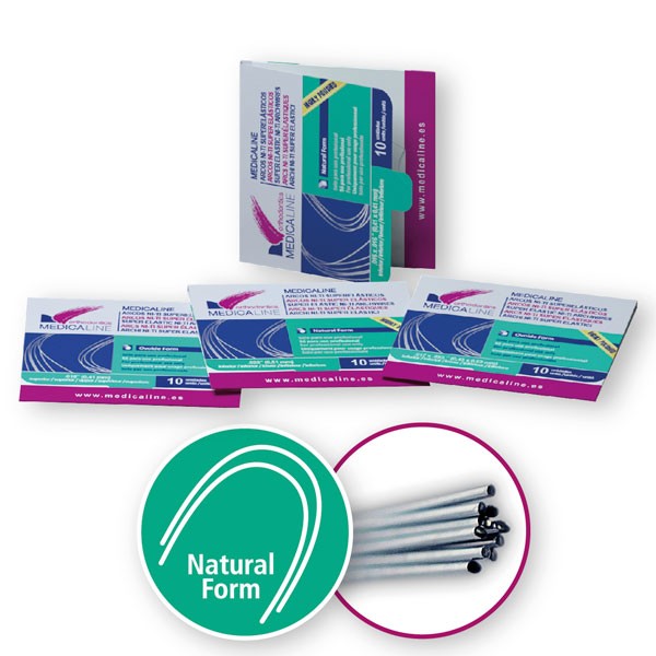 10 Fils Orthodontiques Ronds Niti (arcs) AZDENT Pour Laboratoire Dentaire - Réf. YG1320100000